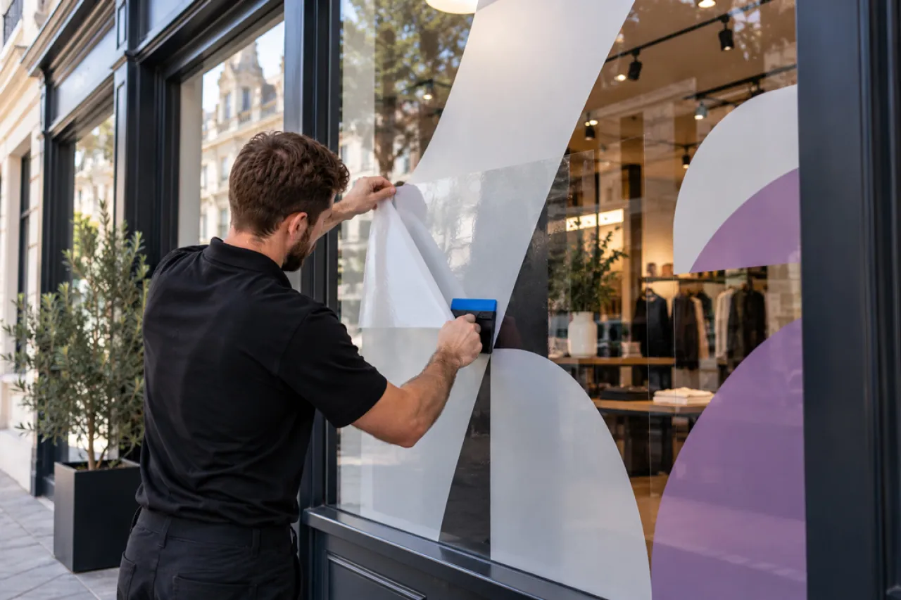 Professional Window Graphics Installation