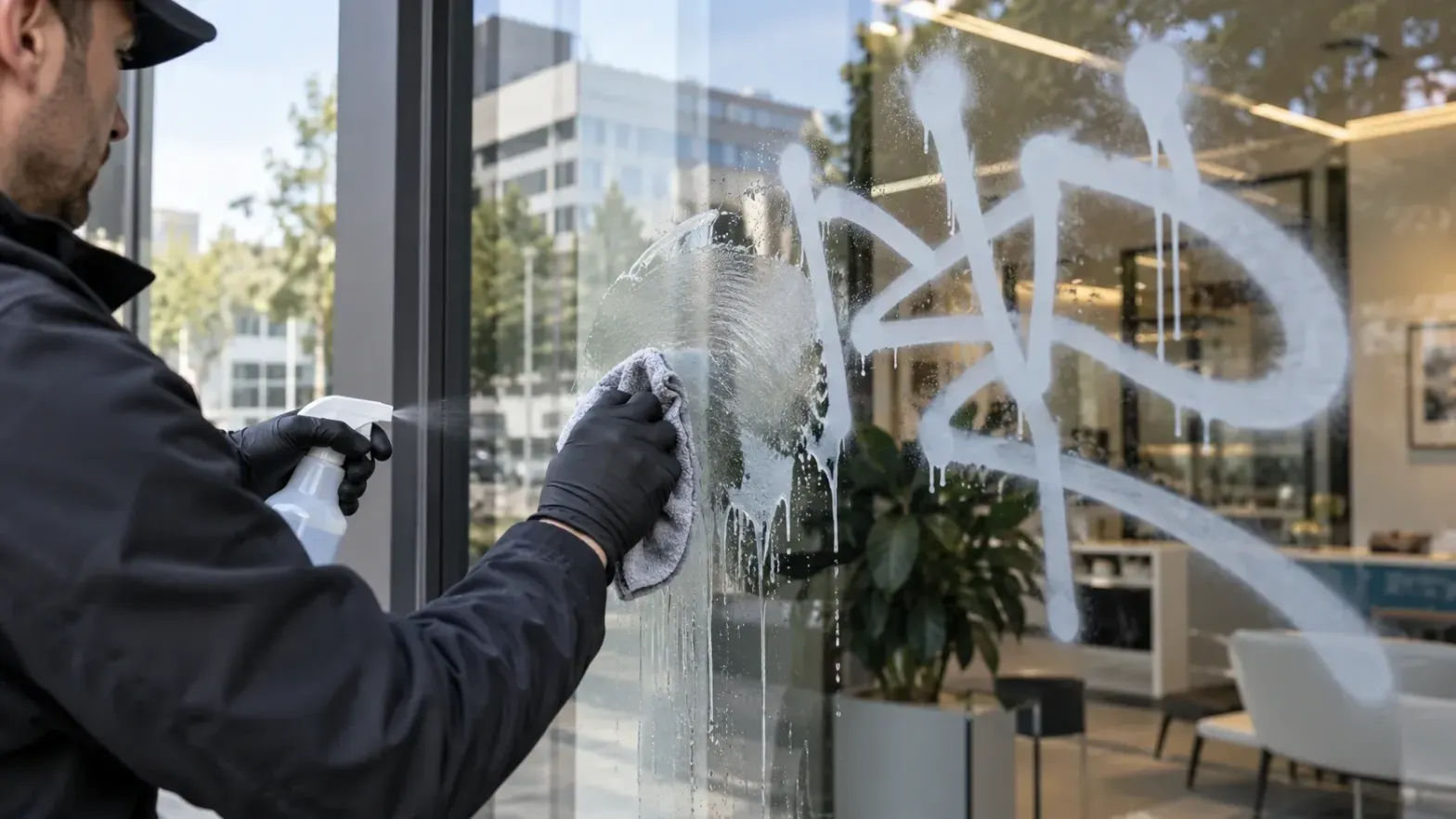 How to Remove Graffiti From Glass and Prevent It Happening Again